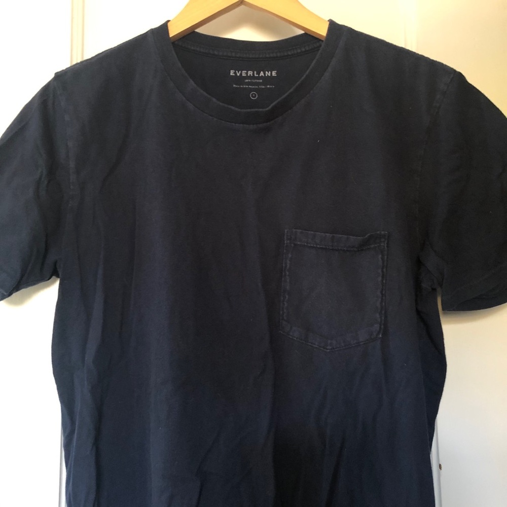 Everlane Cotton Navy Pocket T-Shirt